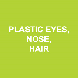 Plastic Eyes & Nose & Hair