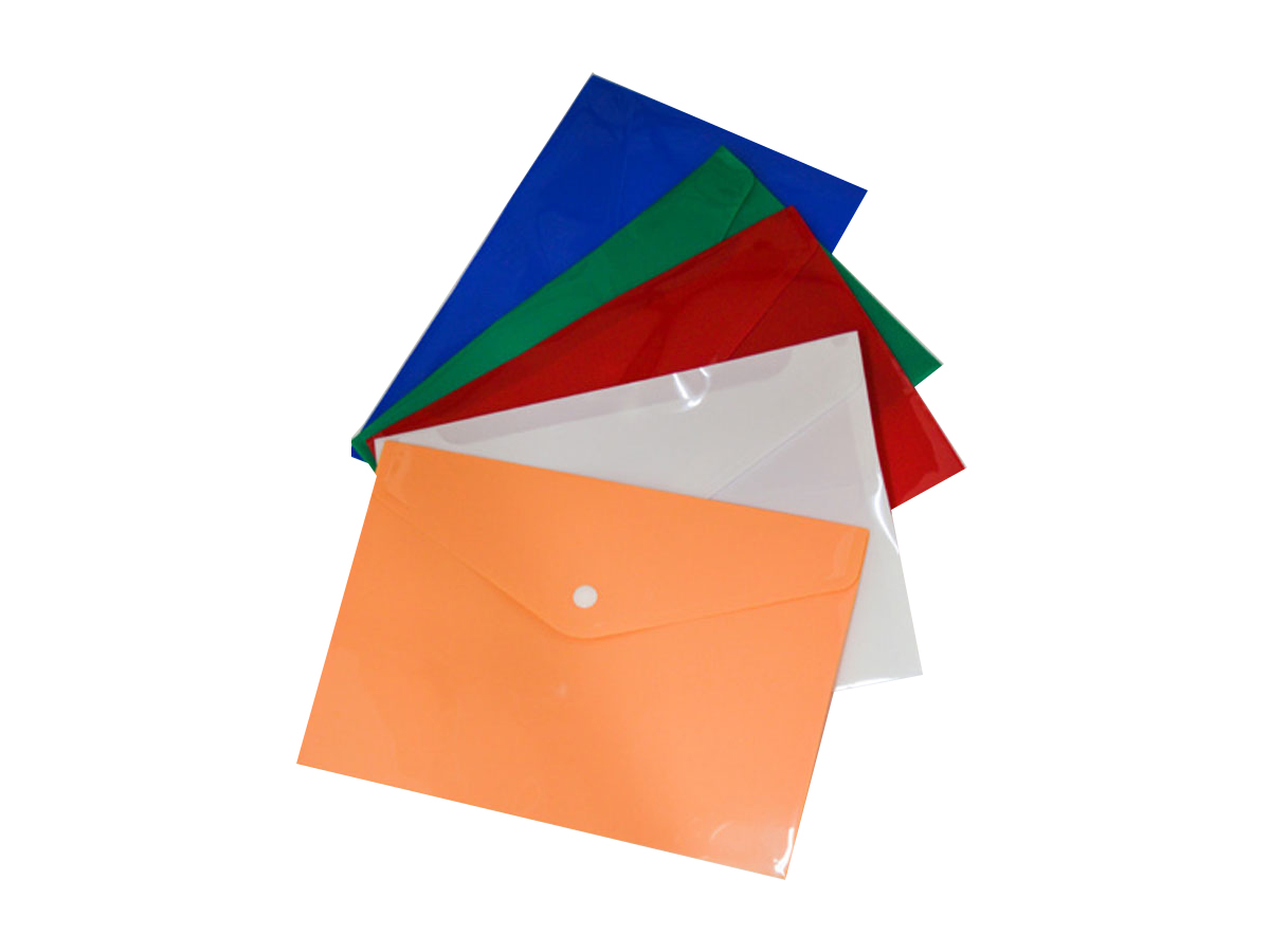 Fairco FLF0422 Envelope File With Button A6 20 Micron Opaque