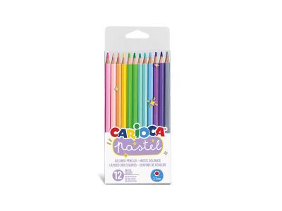 Carioca Tita Erasable Wood crayons with eraser 12 pcs.