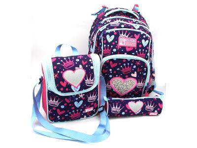 Fairco STA3036 Click Backpack Set With Lunch Box And Pencil Case